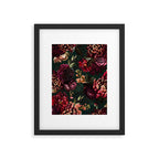 Vintage & Shabby Chic  - Fall Lush Botanical Midnight Garden Framed Art Print Gallery Image 6