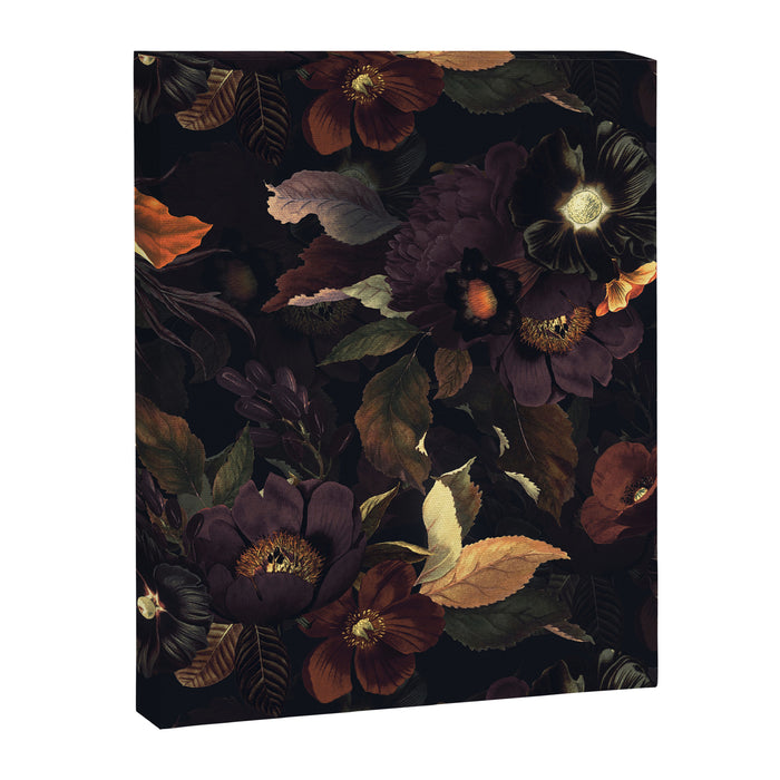 Vintage & Shabby Chic - Flowers at Night Canvas Print Gallery Image 1
