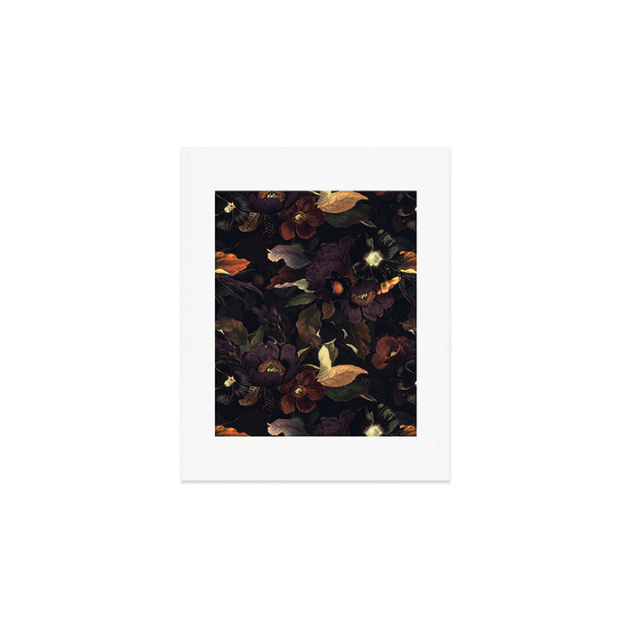 Vintage & Shabby Chic - Flowers at Night Art Print Gallery Image 1