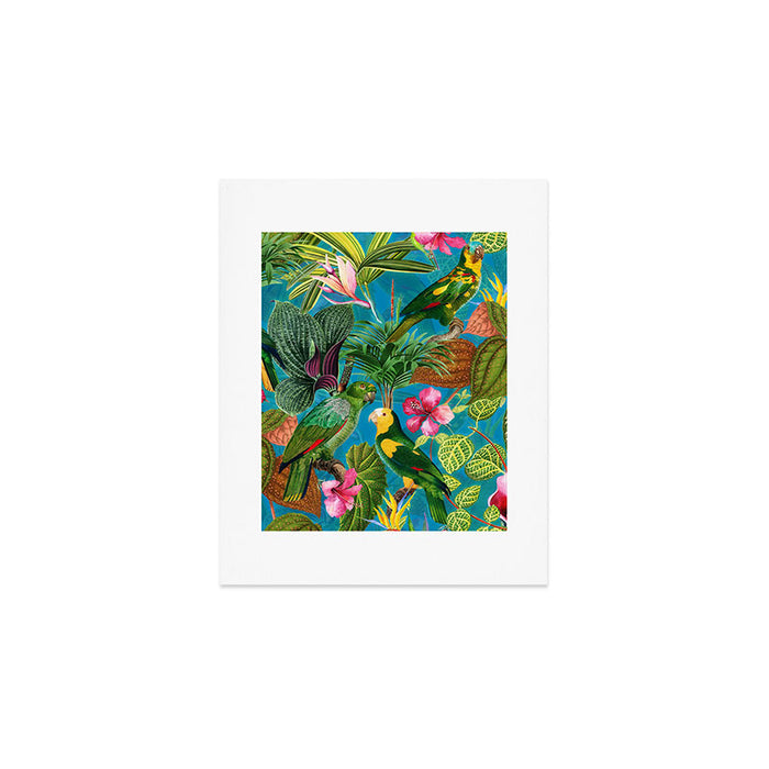 Vintage & Shabby Chic - Hot Exotic Tropical Birds Jungle Art Print Gallery Image 1