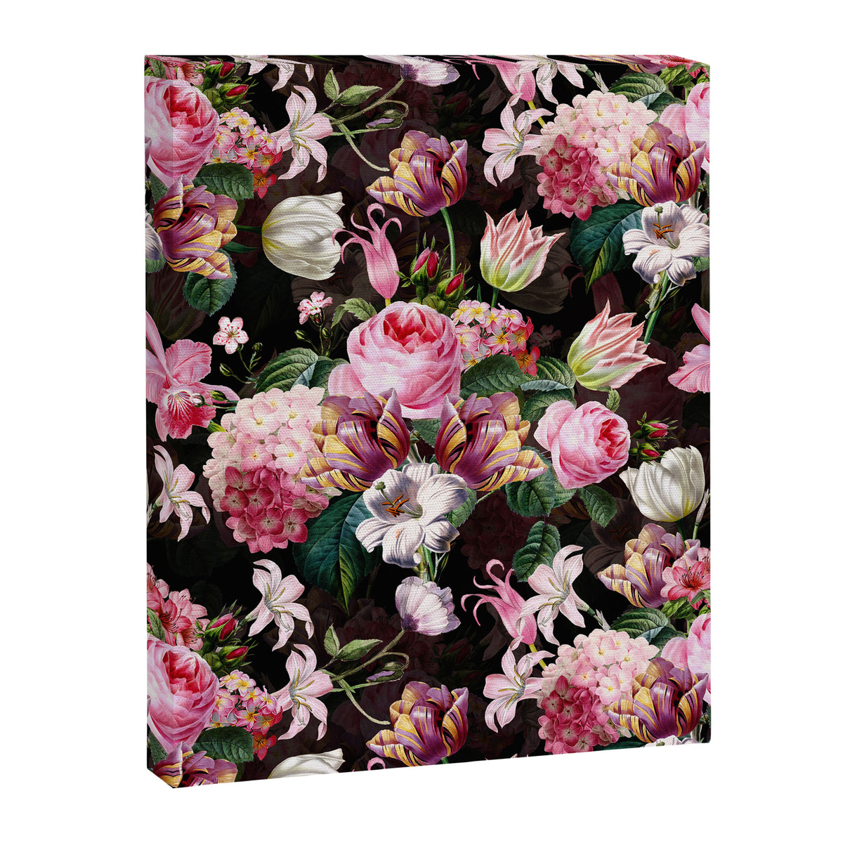 Vintage & Shabby Chic - Midnight Rose Garden Canvas Print Gallery Image 8