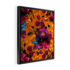 Vintage & Shabby Chic - Midnight Tropical Garden Framed Canvas Print Gallery Image 2