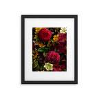 Vintage & Shabby Chic - Mystical Night Roses Bouquet Framed Art Print Gallery Image 6