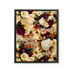 Vintage & Shabby Chic -  Nostalgic Winter Florals Pattern Framed Canvas Print Gallery Image 8