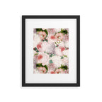 Vintage & Shabby Chic - Pastel Pink Botanical Summer Roses Garden Framed Art Print Gallery Image 6