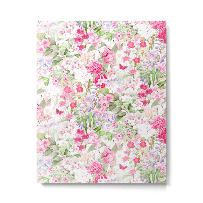 Vintage & Shabby Chic - Pastel Spring Flower Medow Metal Print Gallery Image 1