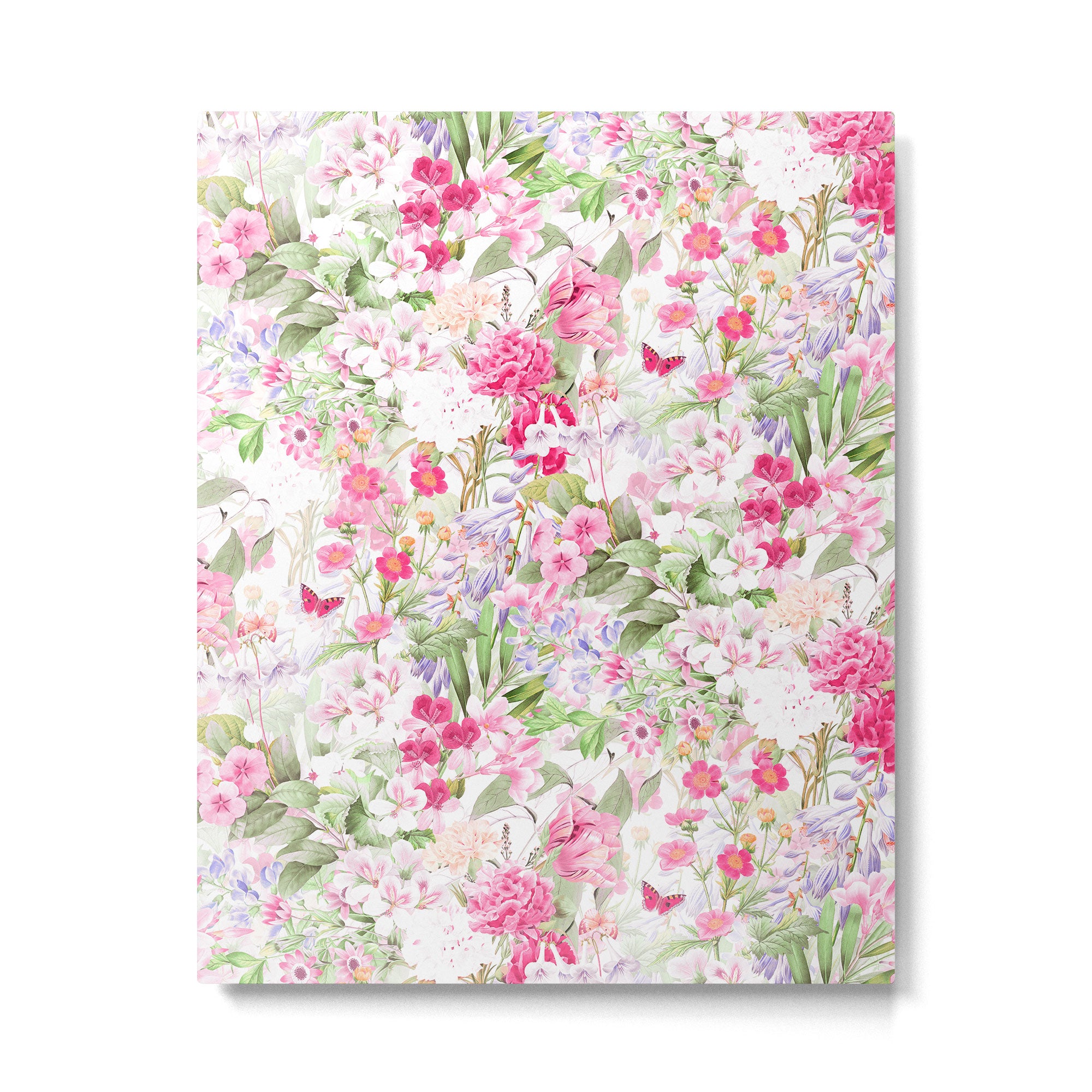 Vintage & Shabby Chic - Pastel Spring Flower Medow Metal Print Gallery Image 6