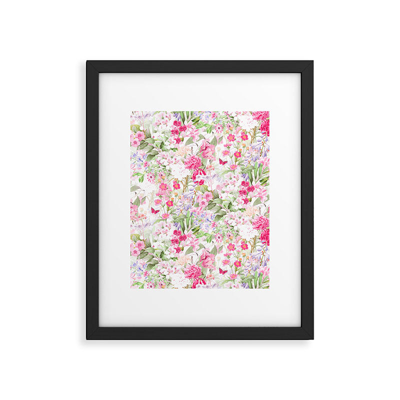Vintage & Shabby Chic - Pastel Spring Flower Medow Framed Art Print Gallery Image 6