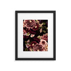 Vintage & Shabby Chic- Real Chrysanthemums Lush Midnight Flowers Botanical Garden Framed Art Print Gallery Image 6