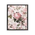 Vintage & Shabby Chic - Sepia Pink Roses  Framed Canvas Print Gallery Image 8