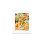 Vintage & Shabby Chic -  Sunny Gold Botanical Flowers Summer Day Art Print Gallery Image 1