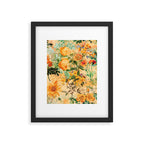 Vintage & Shabby Chic -  Sunny Gold Botanical Flowers Summer Day Framed Art Print Gallery Image 6
