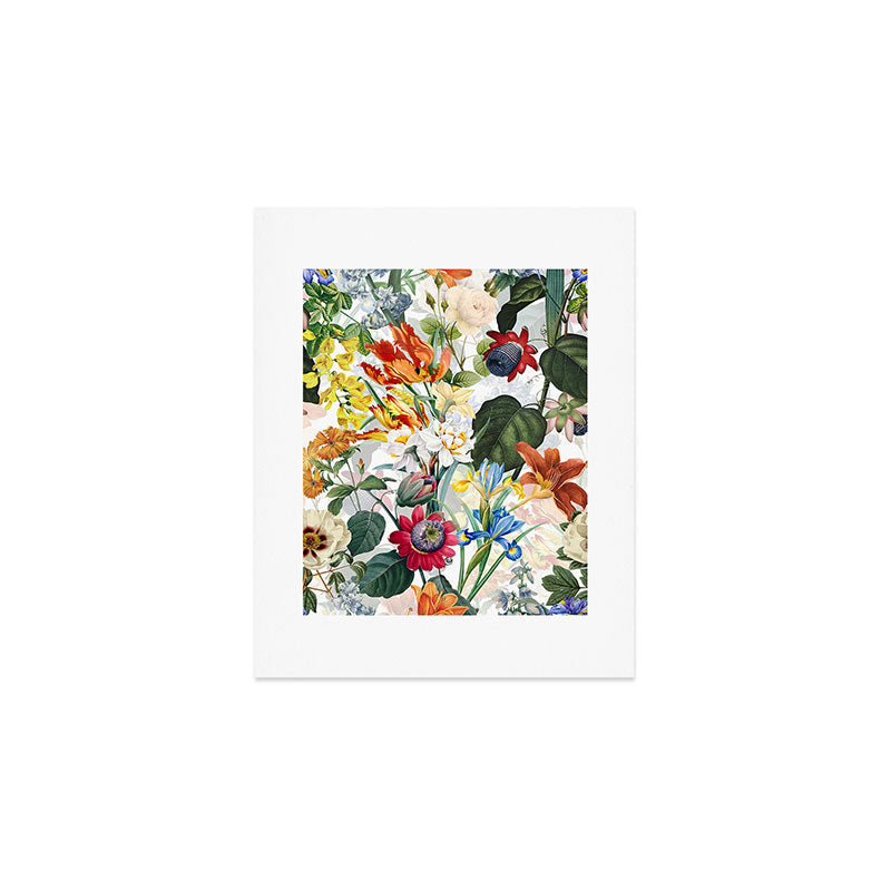 Vintage & Shabby Chic - Tropical Botanical Flower Garden  Art Print Gallery Image 1