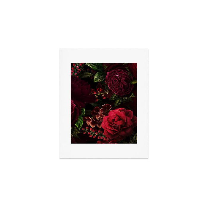 Vintage & Shabby Chic - Vintage & Shabby Chic - Mystical Night Roses Art Print Gallery Image 1