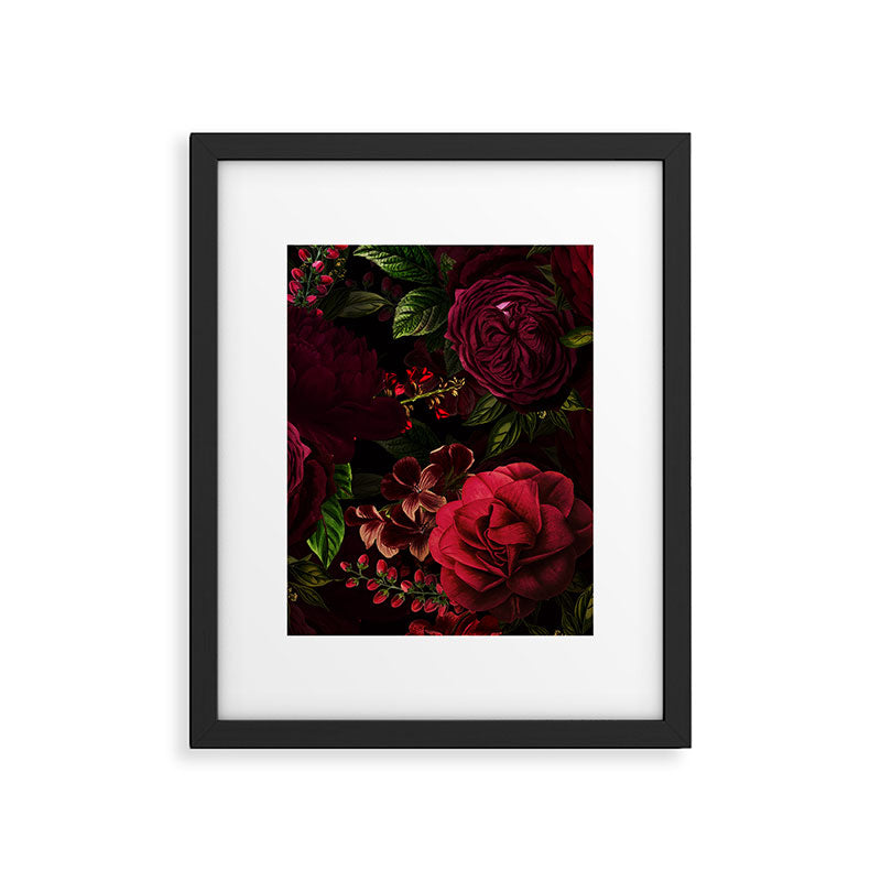 Vintage & Shabby Chic - Vintage & Shabby Chic - Mystical Night Roses Framed Art Print Gallery Image 6