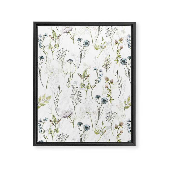 Wildflowers Meadow Botanical Flower Garden  Framed Canvas Print Gallery Image 1
