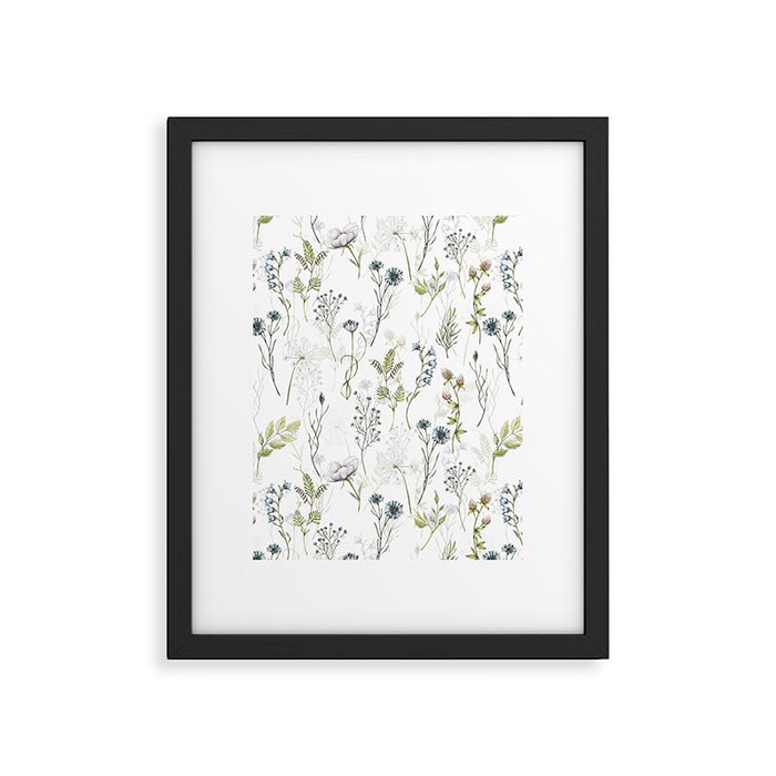 Wildflowers Meadow Botanical Flower Garden  Framed Art Print Gallery Image 1