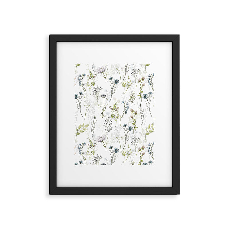 Wildflowers Meadow Botanical Flower Garden  Framed Art Print Gallery Image 6
