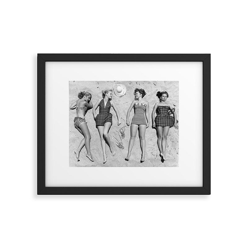 4 Girls Sunbathing Framed Art Print Gallery Image 5