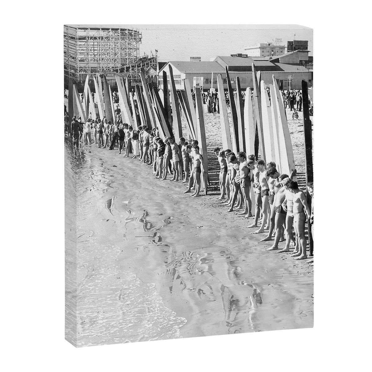 Long Beach Surf Contest 1930s Canvas Print Gallery Image 6