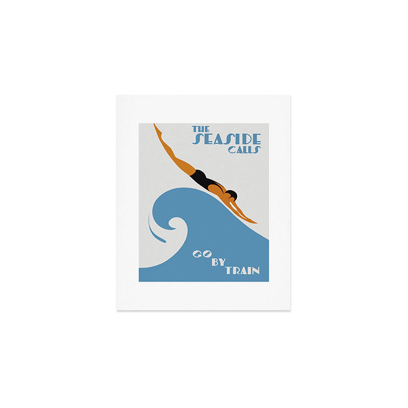 Australia, The Seaside Calls, Vintage Travel Art Art Print Gallery Image 1