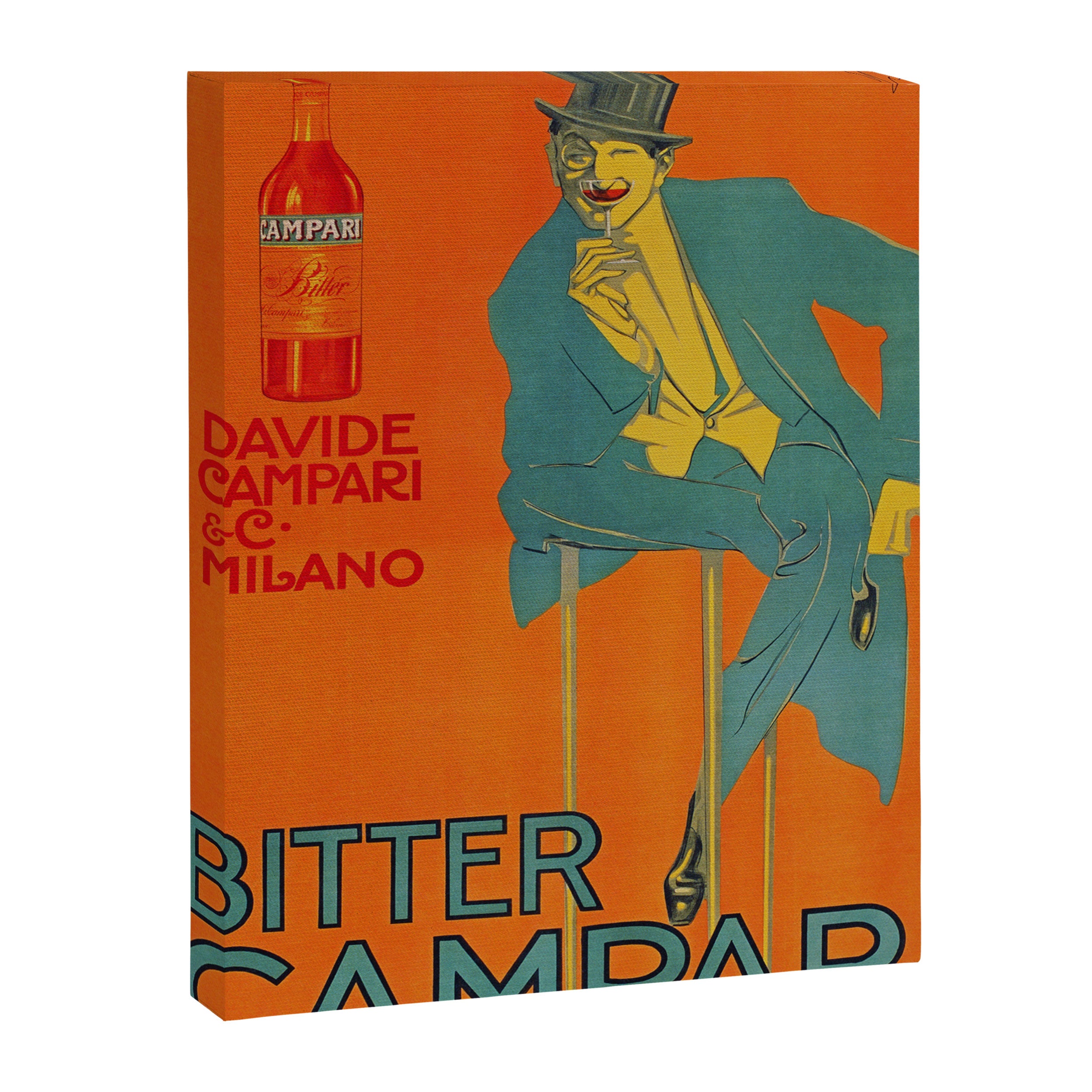 Bitter Campari Vintage Beverage Poster Canvas Print Gallery Image 3