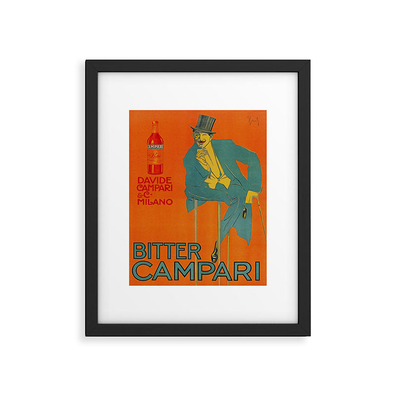 Bitter Campari Vintage Beverage Poster Framed Art Print Gallery Image 5