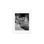 Boy and Dog Playing Golf Vintage Black and White Art Art Print Gallery Image 1