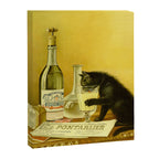 Cat, Absinthe, Vintage Beverage Poster Canvas Print Gallery Image 6