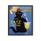 Catz Bitters Vintage Beverage Wall Art Framed Canvas Print Gallery Image 6