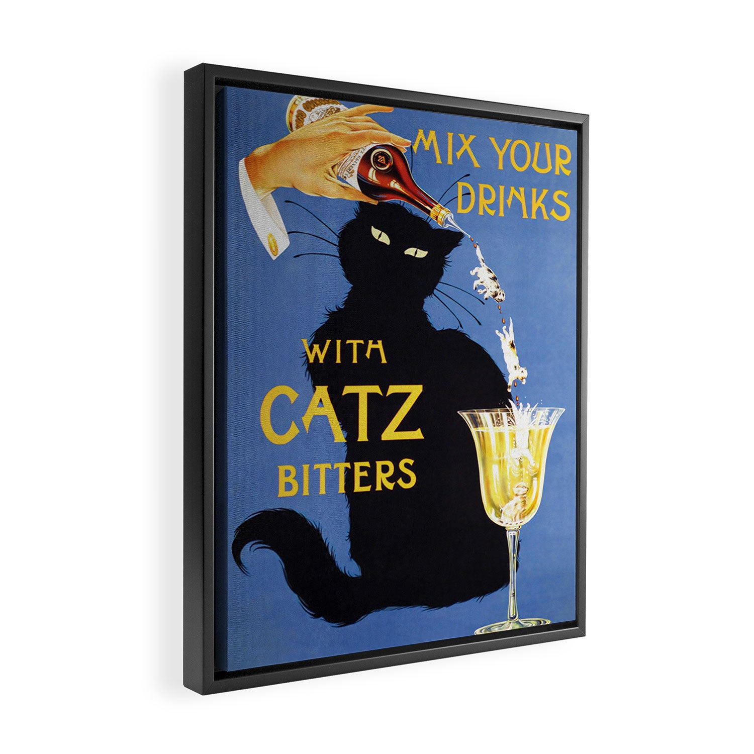 Catz Bitters Vintage Beverage Wall Art Framed Canvas Print Gallery Image 2