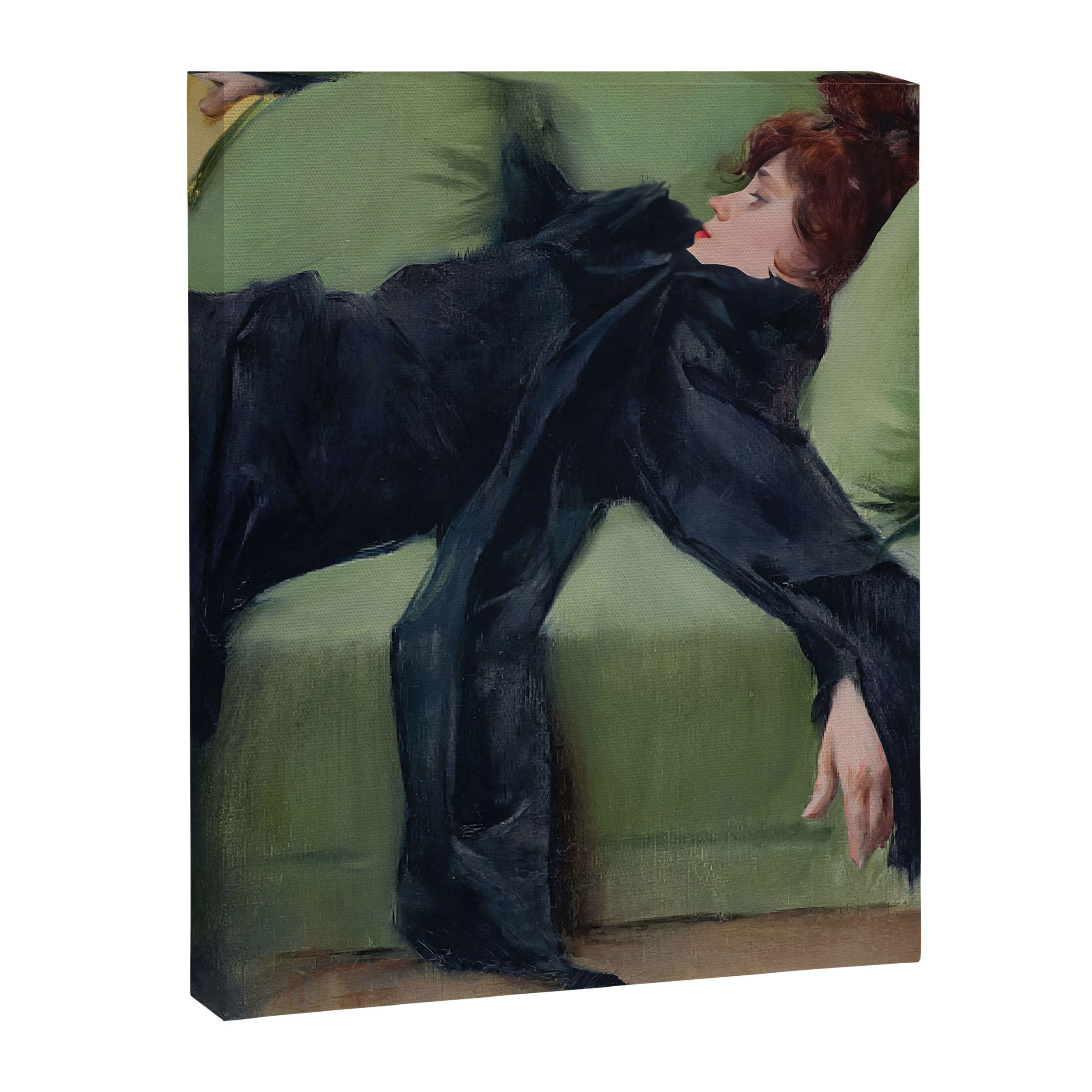 Decadent Young Woman, After the Dance, Vintage Portrait Art Canvas Print Gallery Image 3