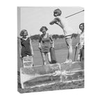 Lady Golfers, Black and White, Vintage Wall Art. Canvas Print Gallery Image 6