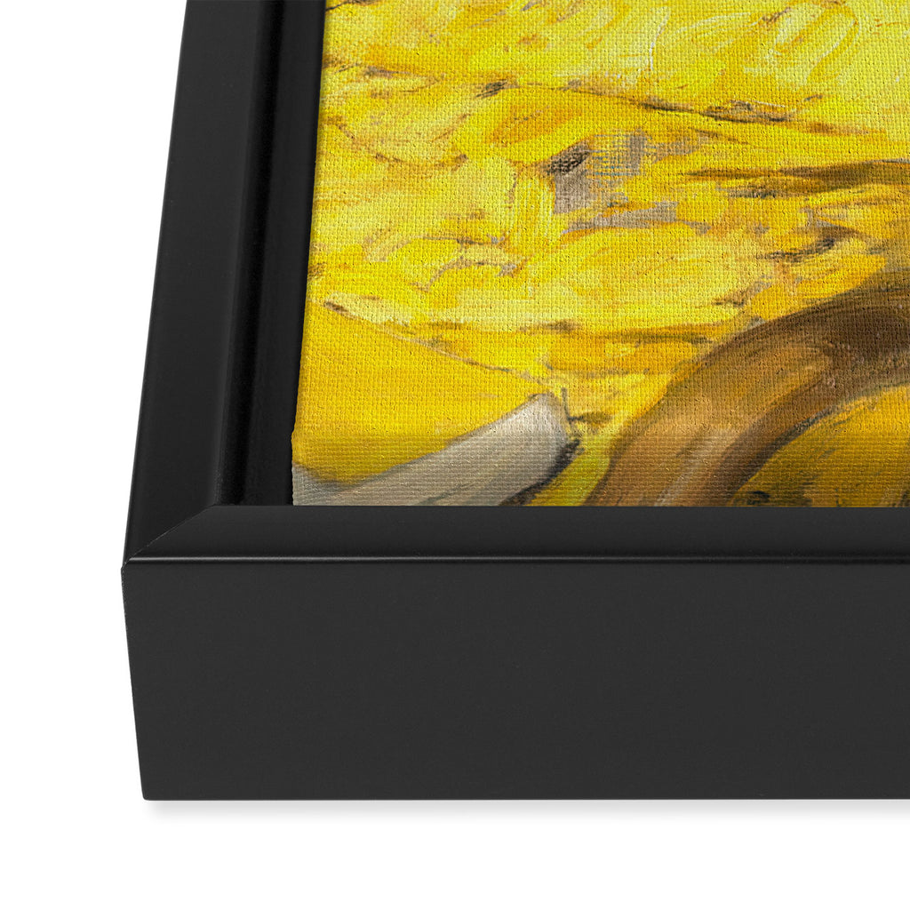Man Portrait, Man in Yellow, Vintage Wall Art Framed Canvas Print Gallery Image 3