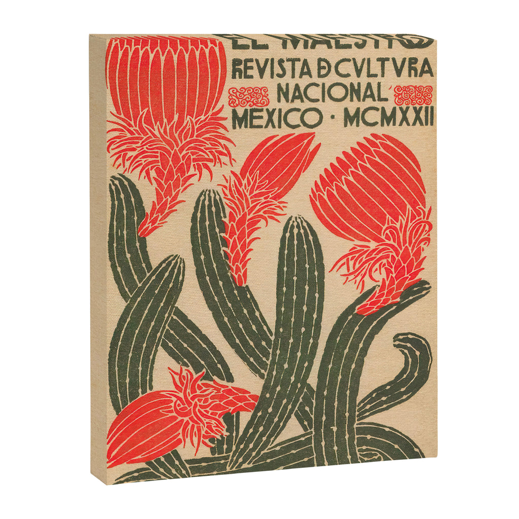 Mexico, Cactus Vintage Wall Art Canvas Print Gallery Image 6