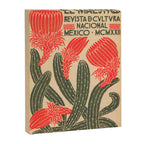 Mexico, Cactus Vintage Wall Art Canvas Print Gallery Image 6