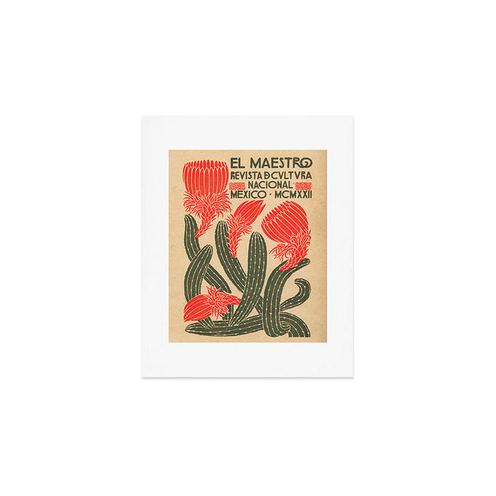 Mexico, Cactus Vintage Wall Art Art Print Gallery Image 1