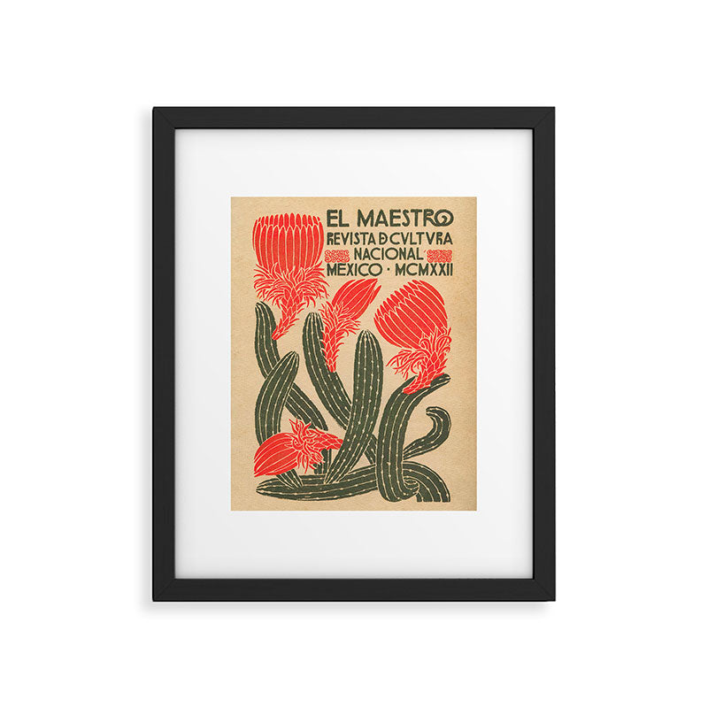 Mexico, Cactus Vintage Wall Art Framed Art Print Gallery Image 5
