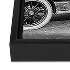 Prohibition, Beer Car, Vintage Black and White Old Photo Framed Canvas Print Gallery Image 3
