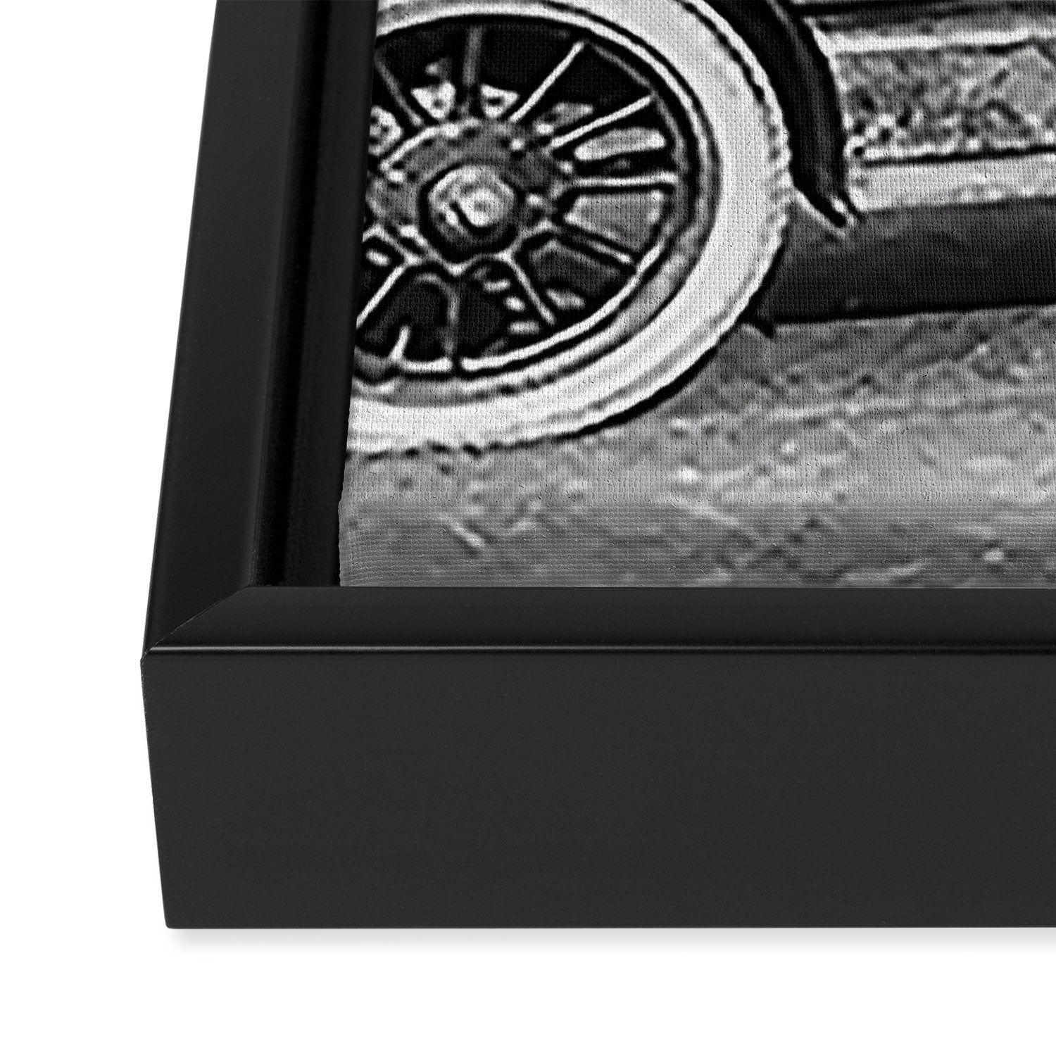 Prohibition, Beer Car, Vintage Black and White Old Photo Framed Canvas Print Gallery Image 3