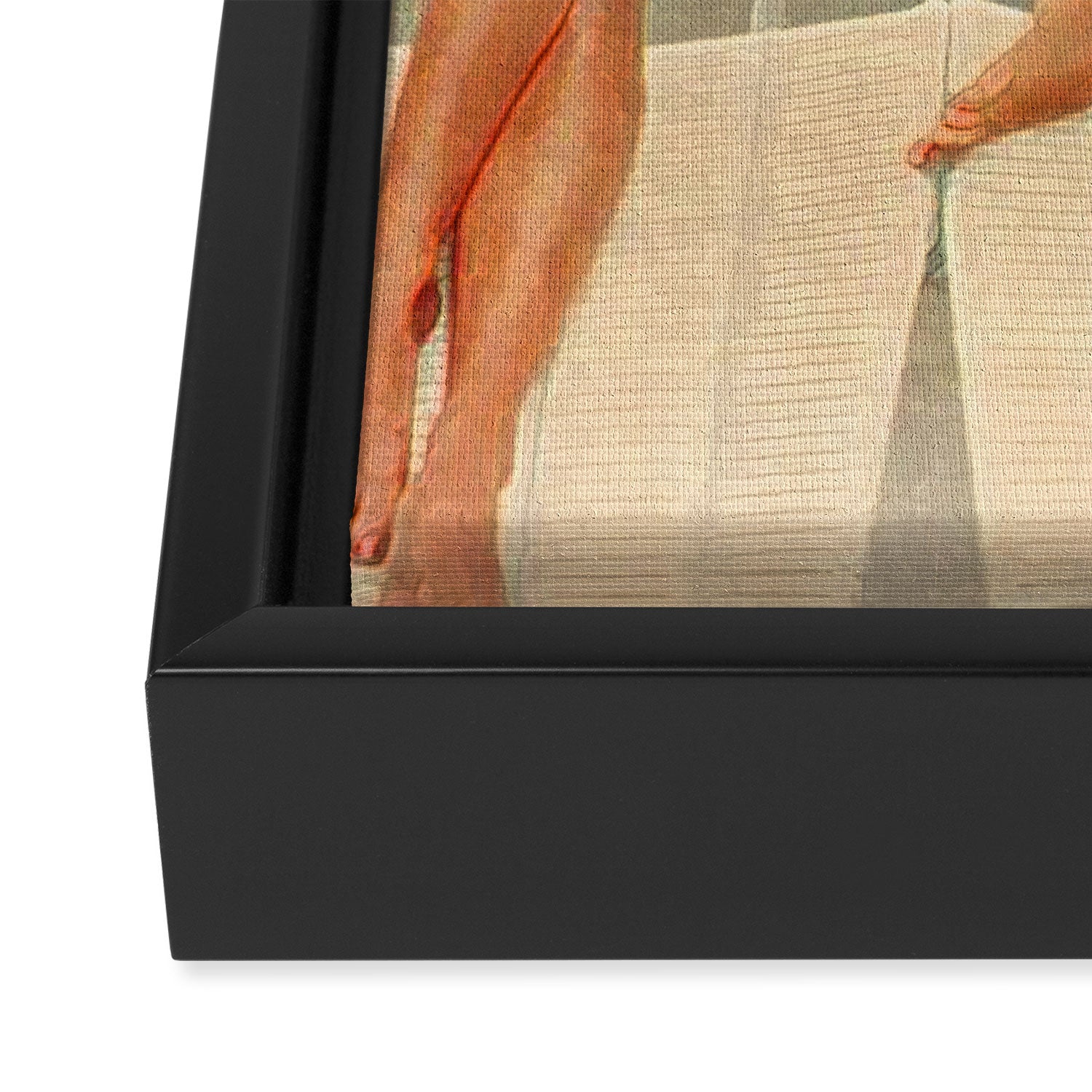 Retro Sunbathers Framed Canvas Print Gallery Image 2