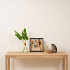 Retro Sunbathers Framed Canvas Print Gallery Image 3