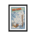Ski Alta Vintage Travel Poster Framed Art Print Gallery Image 2