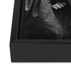 Smoking Nuns, Black and White, Vintage Wall Art Framed Canvas Print Gallery Image 3