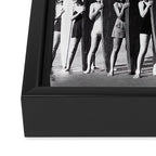 Surfers, Vintage Black and White Art Framed Canvas Print Gallery Image 3
