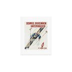 Switzerland Vintage Ski Poster. Art Print Gallery Image 1