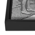 Tennis Players, Black and White Art, Vintage Wall Art Framed Canvas Print Gallery Image 3