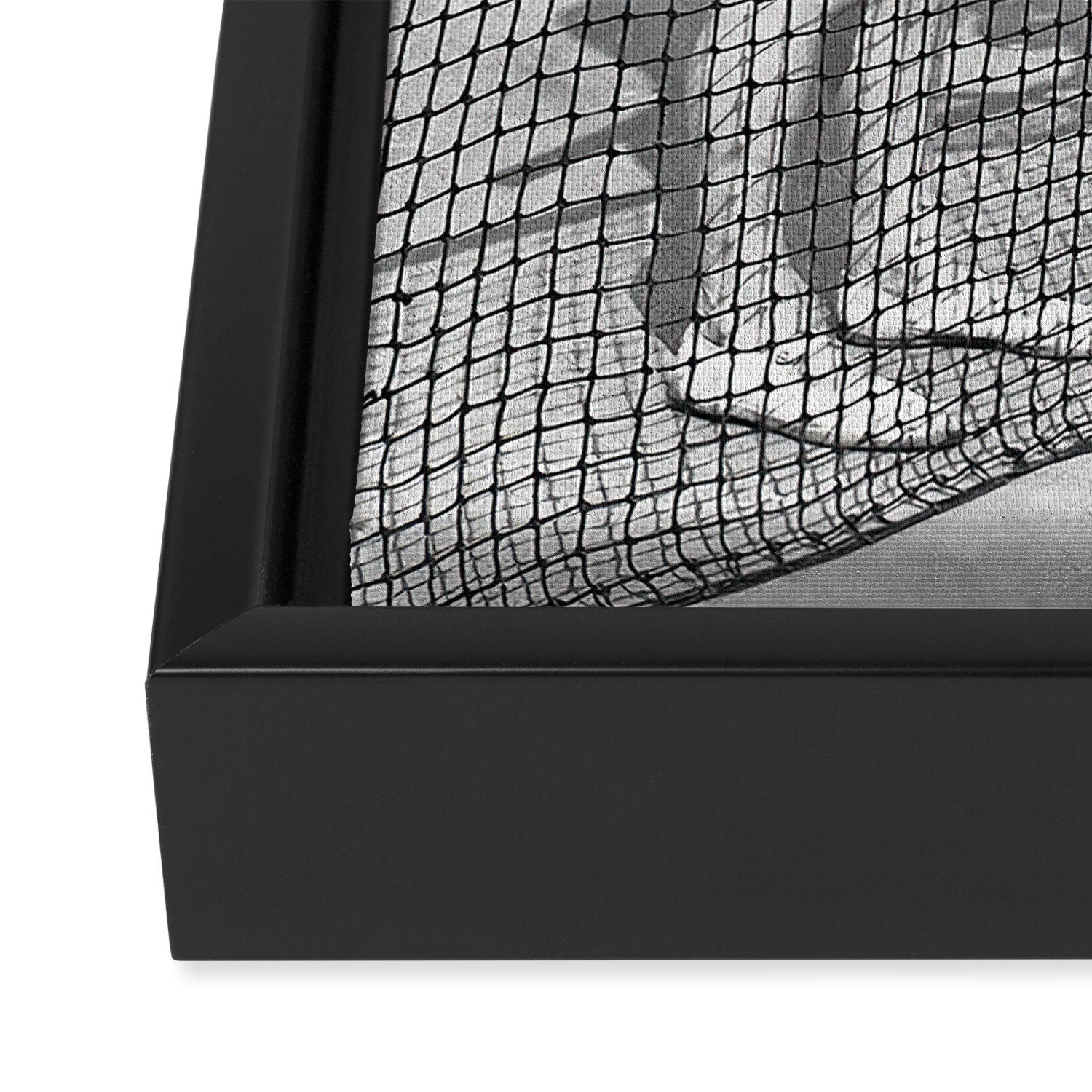 Tennis Players, Black and White Art, Vintage Wall Art Framed Canvas Print Gallery Image 3