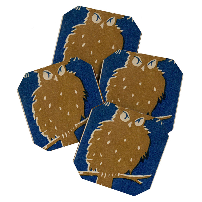 Vintage Japanese Owl Coaster Gallery Image 1