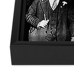 We Want Beer, Black and White, Vintage Prohibition Art Framed Canvas Print Gallery Image 3
